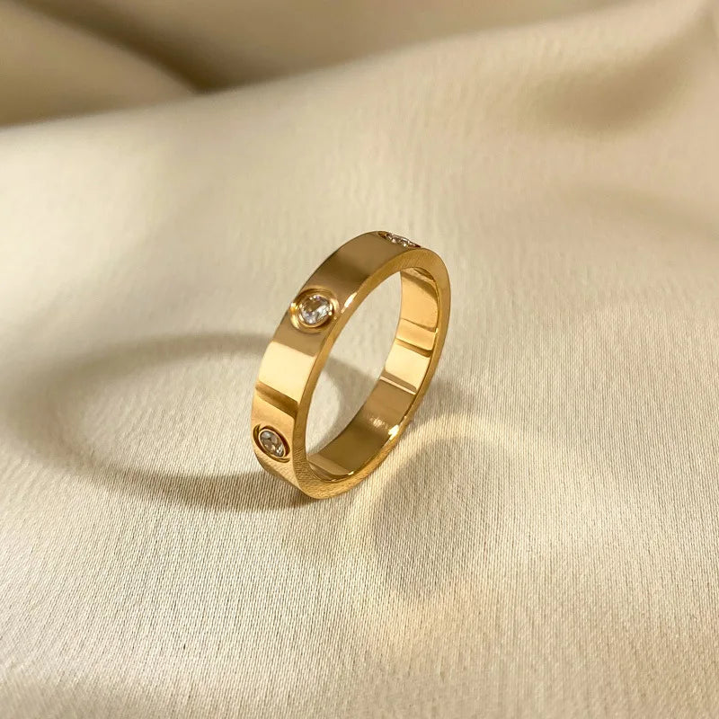 Lunarelle Rose Gold Love Ring