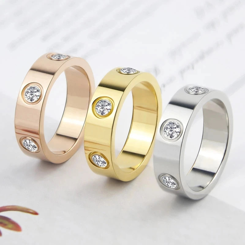 Lunarelle Rose Gold Love Ring