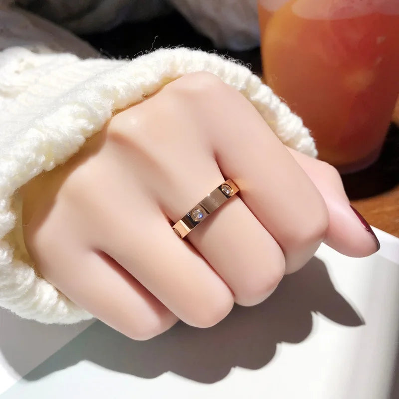 Lunarelle Rose Gold Love Ring