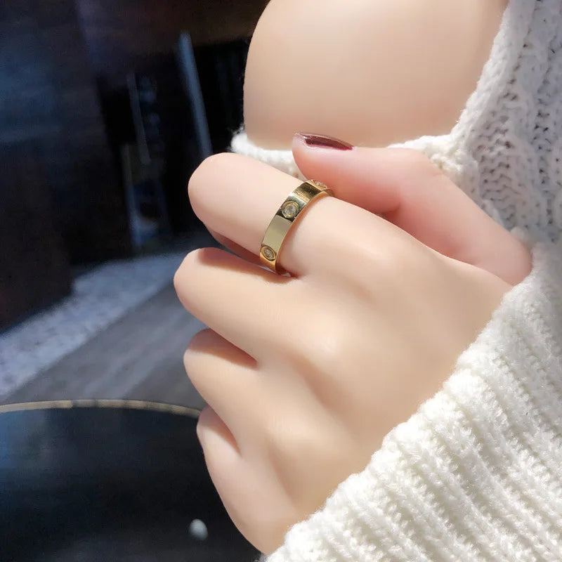 Lunarelle Rose Gold Love Ring