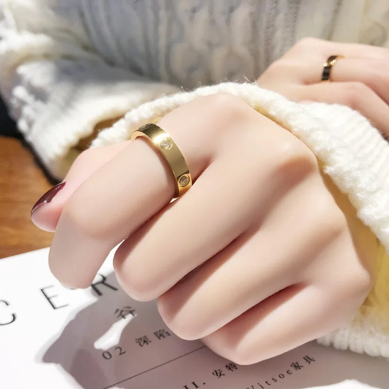 Lunarelle Rose Gold Love Ring