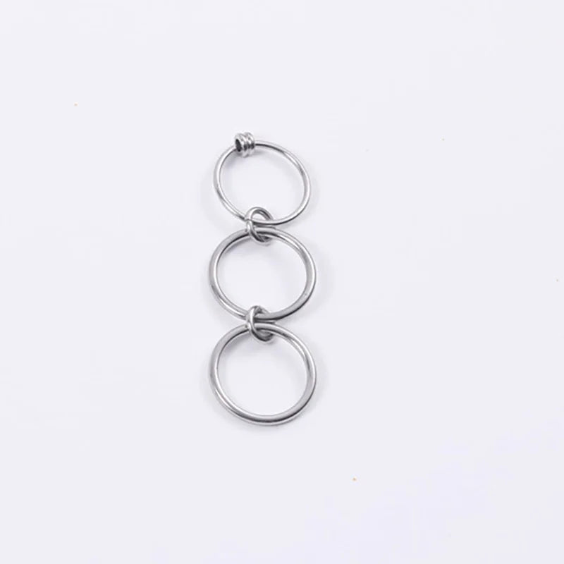 Lunarelle Multi-Layer Strand Loop Ring – Gold-Plated Stainless Steel for Women