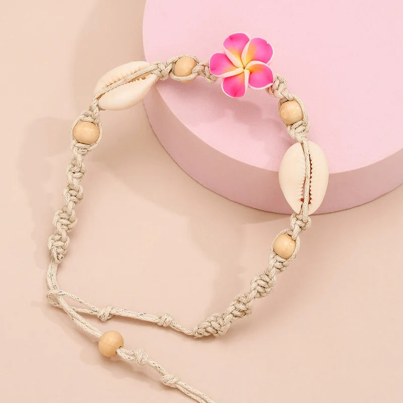 Lunarelle Boho Shell & Starfish Anklet