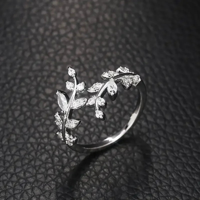 Lunarelle 925 Sterling Silver Tree Branch Ring