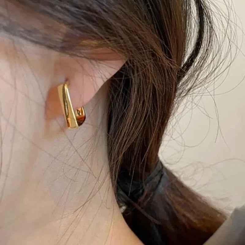 Lunarelle Elegant Gold Heart Pearl Studs – Korean Fashion Earrings for Women & Girls
