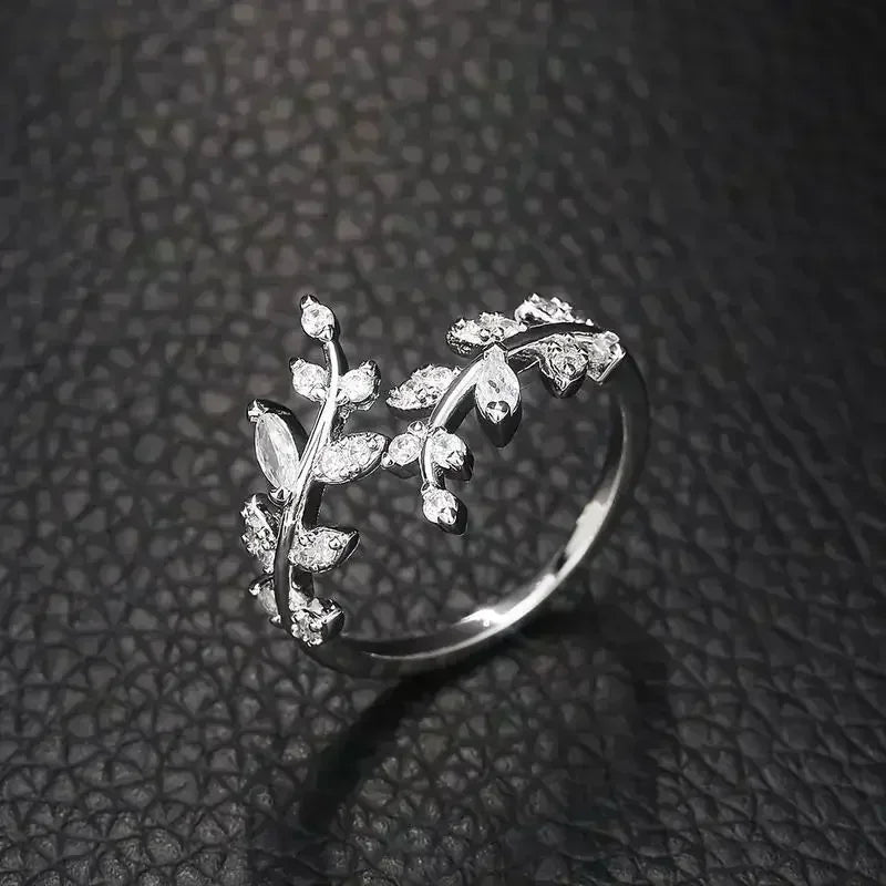 Lunarelle 925 Sterling Silver Tree Branch Ring