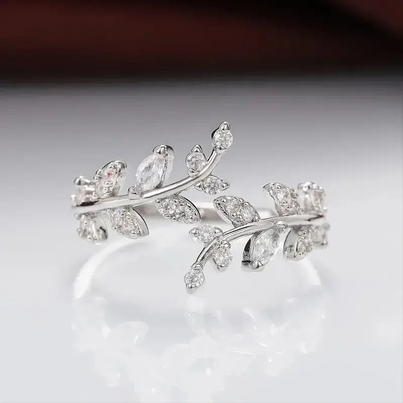 Lunarelle 925 Sterling Silver Tree Branch Ring