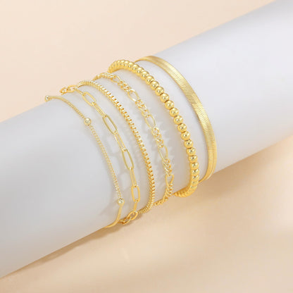 A set of gold Bracelets for Women 14K Real Gold