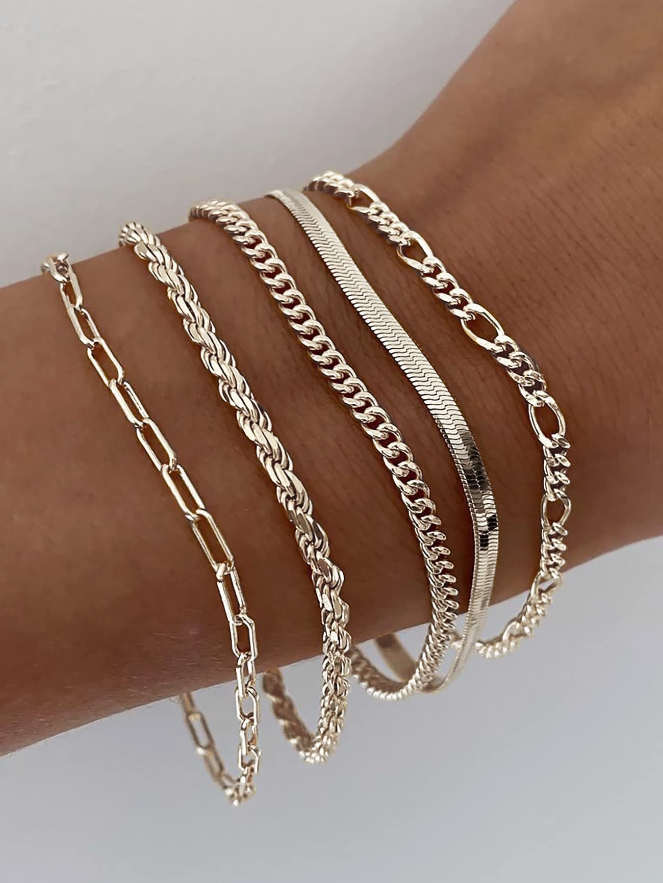A set of gold Bracelets for Women 14K Real Gold