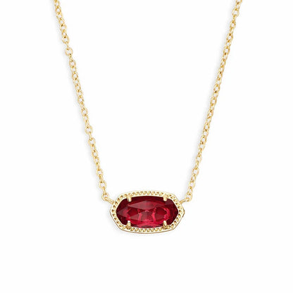 Lunarelle Gold-Plated Crystal Pendant – Elegant Necklace for Women & Girls