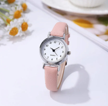 Lunarelle Luxury Small Dial Watch – High-Quality Quartz Leather Wristwatch for Women