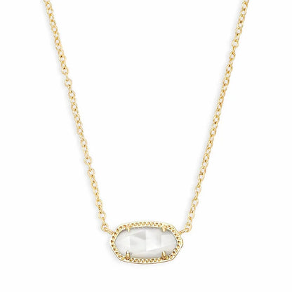Lunarelle Gold-Plated Crystal Pendant – Elegant Necklace for Women & Girls