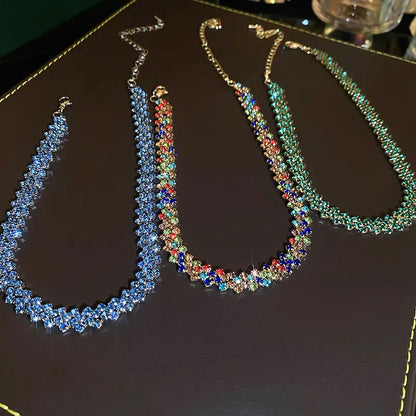 Lunarelle Rhinestone Crystal Necklace