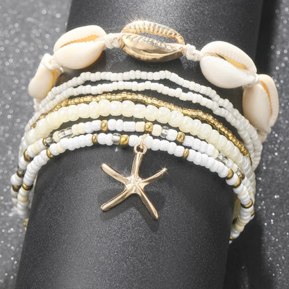 Lunarelle 7pc Boho Anklet Set –