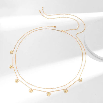 Lunarelle Retro Butterfly Waist Chain – Sexy Summer Beach Body Jewelry for Women