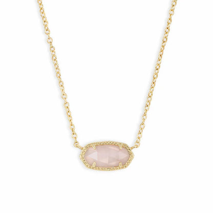 Lunarelle Gold-Plated Crystal Pendant – Elegant Necklace for Women & Girls