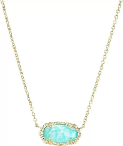 Lunarelle Gold-Plated Crystal Pendant – Elegant Necklace for Women & Girls