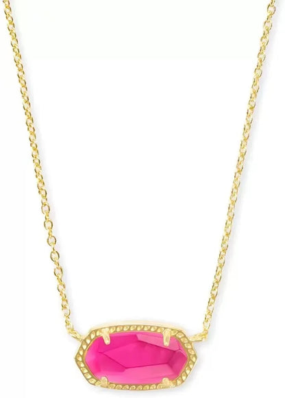 Lunarelle Gold-Plated Crystal Pendant – Elegant Necklace for Women & Girls