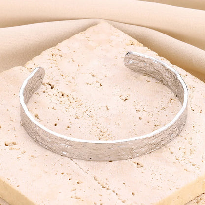 Lunarelle Chunky Flower Cuff – Gold Stainless Steel Bangle for Women