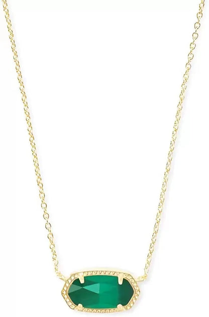 Lunarelle Gold-Plated Crystal Pendant – Elegant Necklace for Women & Girls