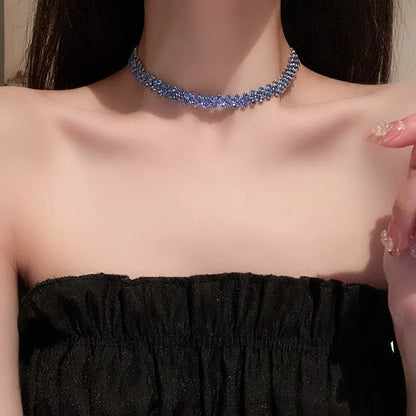 Lunarelle Rhinestone Crystal Necklace
