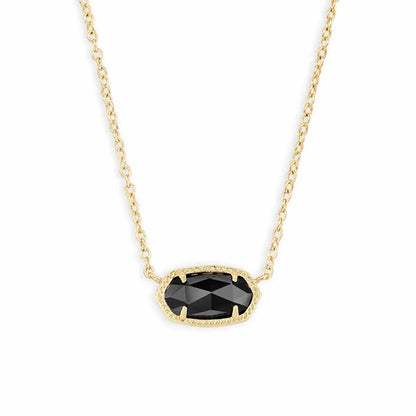 Lunarelle Gold-Plated Crystal Pendant – Elegant Necklace for Women & Girls