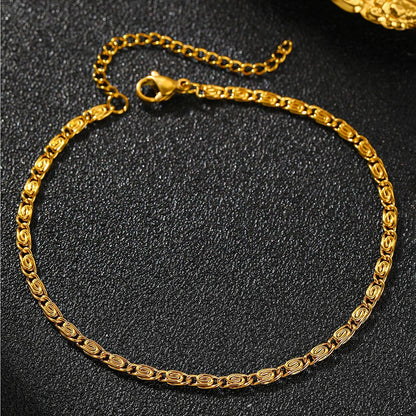 Lunarelle Stainless Steel Paperclip Chain Bracelet