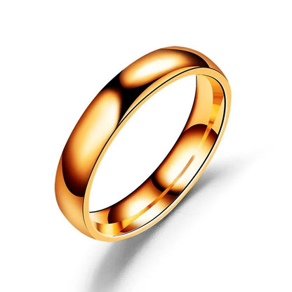 Lunarelle 6mm Titanium Ring – Allergy-Free High-Polished Wedding Band for Couples