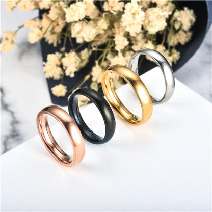 Lunarelle 6mm Titanium Ring – Allergy-Free High-Polished Wedding Band for Couples