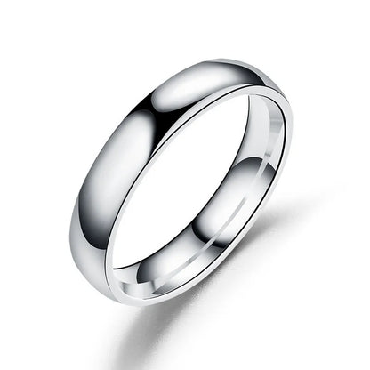 Lunarelle 6mm Titanium Ring – Allergy-Free High-Polished Wedding Band for Couples