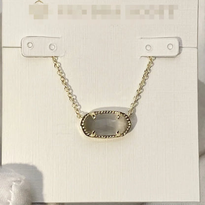 Lunarelle Gold-Plated Crystal Pendant – Elegant Necklace for Women & Girls
