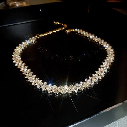 Lunarelle Rhinestone Crystal Necklace