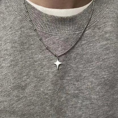 Lunarelle Star Hollow Choker – Trendy Pendant Chain for Men & Women
