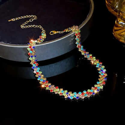 Lunarelle Rhinestone Crystal Necklace