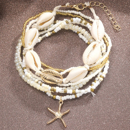 Lunarelle 7pc Boho Anklet Set –