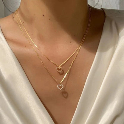 Lunarelle 2025 Crystal Circle Pendant – Elegant Gold Necklace for Women
