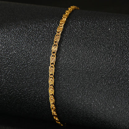 Lunarelle Stainless Steel Paperclip Chain Bracelet