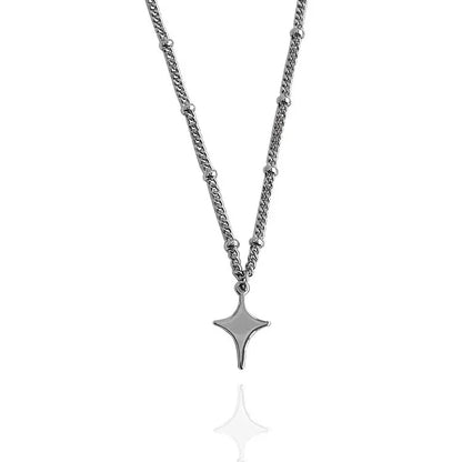 Lunarelle Star Hollow Choker – Trendy Pendant Chain for Men & Women