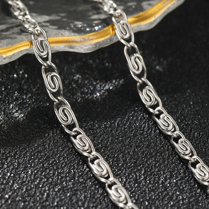 Lunarelle Stainless Steel Paperclip Chain Bracelet