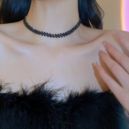 Lunarelle Rhinestone Crystal Necklace