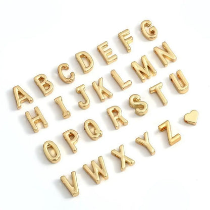 Lunarelle Initial Heart Bracelet – Personalized 26-Letter DIY Jewelry for Women & Girls
