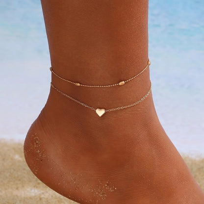 Lunarelle 7pc Boho Anklet Set –