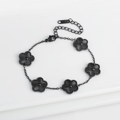 Vintage Clover 18K Gold Bracelet
