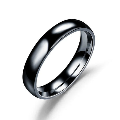 Lunarelle 6mm Titanium Ring – Allergy-Free High-Polished Wedding Band for Couples