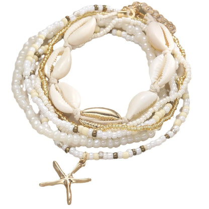 Lunarelle 7pc Boho Anklet Set –